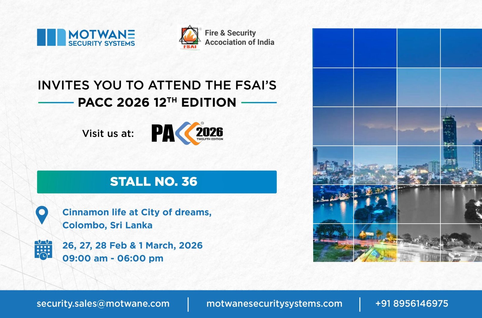 Motwane Security Systems at PACC 2026